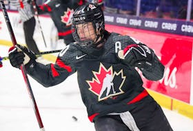 Stellarton's Blayre Turnbull scored the winning goal as Canada downed Czechia 4-0 in the semifinals of the IIHF World Women's Hockey Championship on Saturday night in Utica, N.Y. -  Hockey Canada