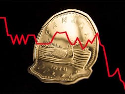 The Canadian dollar could sink as low as 70 US cents this year if the Bank of Canada cuts interest rates more than the Fed, say economists. 
