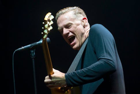 Bryan Adams on stage at the Scotiabank Centre in Halifax Wednesday, Feb. 18, 2015. TED PRITCHARD/ Staff