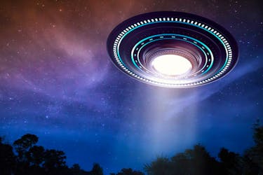 Stock photo of a UFO.