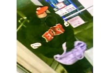 Nova Scotia RCMP are looking for a man who allegedly stole $1,200 cash and cigarettes from a gas station in Upper Tantallon on Saturday, April 13. - Contributed