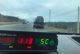 RCMP N.L. ticketed a 26-year-old Corner Brook man for speeding over 51 km/h in a construction zone on Tuesday. - Contributed