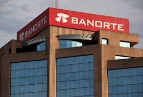 A general view shows the of headquarters of Banorte Bank in Monterrey, Mexico, June 17, 2019.