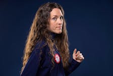 American long-distance runner Fiona O'Keeffe poses for a portrait during the Team USA media summit ahead of the Paris Olympics and Paralympics, at an event in New York, U.S., April 16, 2024.