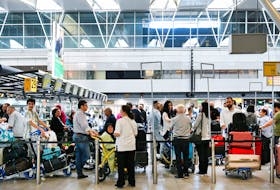 People wait in lines at Schiphol Airport in Amsterdam, Netherlands June 16, 2022.