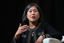 U.S. Trade Representative Katherine Tai speaks during the Axios BFD event in New York City, U.S., October 12, 2023.