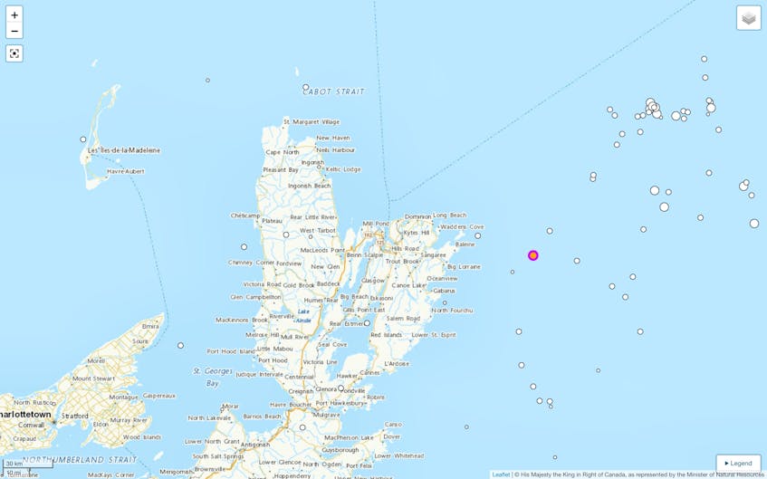 3.0-magnitude earthquake detected off Cape Breton coast Saturday