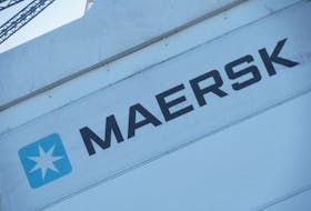 A view of the sign for A.P. Moller-Maersk outside their offices in Copenhagen, Denmark, January 25, 2024.