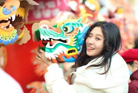 Zihan Jin at a Chinese New Year Festival in Beijing where she volunteered.