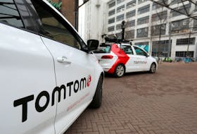 TomTom mobile mapping vehicles are seen in Eindhoven, Netherlands, November 21, 2019.