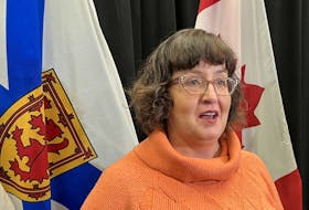 Lisa Lachance, the NDP representative for Halifax Citacel-Sable Island, comments on the provincial government's Future of Nova Scotia's Coastline plan at One Government Place in Halifax on Monday, Feb. 26, 2024. - Francis Campbell