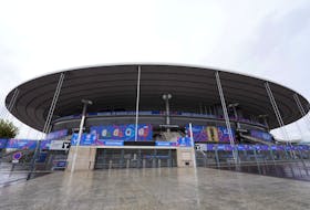 Oct 3, 2023; Saint-Denis, France;  A general overall view of the Stade de France. The stadium will be the site of the Paris 2024 Summer Olympics opening and closing ceremonies and venue for athletics and rugby. Mandatory Credit: Kirby Lee-USA TODAY Sports/File Photo