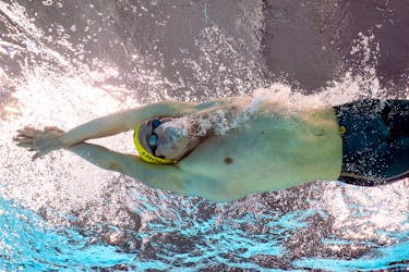 Commonwealth Games - Swimming - Men's 1500m Freestyle - Final - Sandwell Aquatics Centre, Birmingham, Britain - August 3, 2022 Australia's Sam Short in action