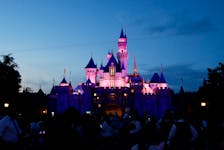 Sleeping Beauty Castle is pictured at dusk at Disneyland Park in Anaheim, California, U.S., July 24, 2021.