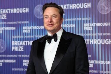 Elon Musk attends the Breakthrough Prize awards in Los Angeles, California, U.S., April 13, 2024.