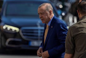 File photo: Turkish President Tayyip Erdogan arrives at a polling station to cast his ballot during the local elections in Istanbul, Turkey March 31, 2024.