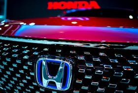 The Honda Motor logo is pictured at the 43rd Bangkok International Motor Show, in Bangkok, Thailand, March 22, 2022.