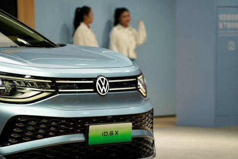 A Volkswagen ID.6 X is displayed at the Auto Shanghai show, in Shanghai, China April 18, 2023.