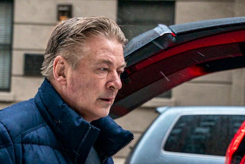 Actor Alec Baldwin departs his home, as he will be charged with involuntary manslaughter for the fatal shooting of cinematographer Halyna Hutchins on the set of the movie "Rust,”  in New York, U.S., January 31, 2023.