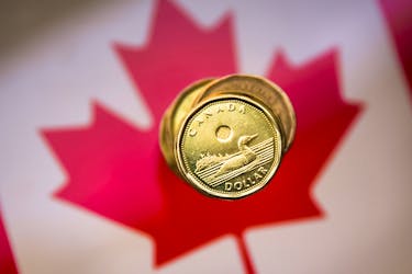 A Canadian dollar coin, commonly known as the "Loonie", is pictured in this illustration picture taken in Toronto January 23, 2015. 