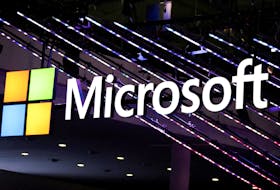 Microsoft logo is seen at the Mobile World Congress (MWC) in Barcelona, Spain February 27, 2024.