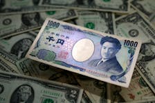 Japanese Yen and U.S. dollar banknotes are seen in this illustration taken March 10, 2023.