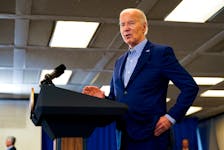 U.S. President Joe Biden delivers remarks at United Steelworkers headquarters in Pittsburgh, Pennsylvania, U.S., April 17, 2024.