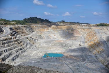 A view of Cobre Panama mine of Canadian First Quantum Minerals, one of the world's largest open-pit copper mines, during a media tour, in Donoso, Panama, January 11, 2024.