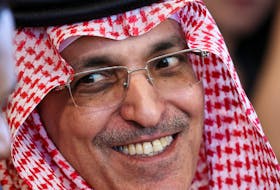Saudi Arabia's Finance Minister Mohammed Bin Abdullah Al-Jadaan reacts, as he attends the Berlin Global Dialogue in Berlin, Germany, September 28, 2023.