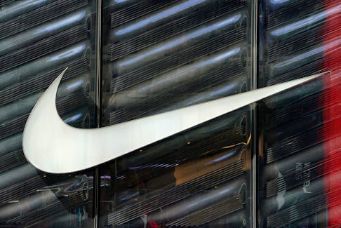 The Nike swoosh logo is seen outside the store on 5th Ave in New York, New York, U.S., March 19, 2019.  
