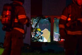 Firefighters were called out to a fire at an office building in east-end St. John's Friday night. Keith Gosse/The Telegram