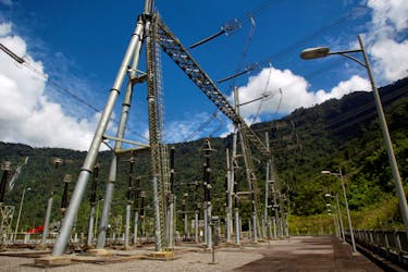View of  the installations of Ecuador's hydroelectric power station Coca Codo Sinclair in Napo, Ecuador June 1, 2018.