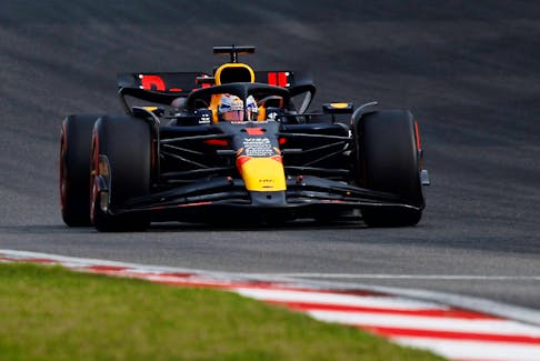 Formula One F1 - Chinese Grand Prix - Shanghai International Circuit, Shanghai, China - April 20, 2024 Red Bull's Max Verstappen in action during qualifying
