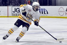 Brandon Wheat Kings forward Jaxon Jacobson had a dominant season in the Manitoba Under-18 ‘AAA’ Hockey League, scoring 37 goals and 106 points in 35 games with the team in 2023-24. Jacobson and the Wheat Kings were the favourites to win the Telus Cup going into the Membertou event this week. CONTRIBUTED/JULES XAVIER, BRANDON SUN