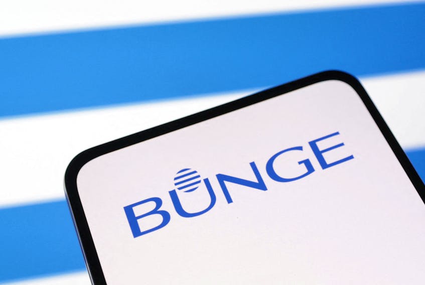 Bunge Ltd logo is seen displayed in this illustration taken, April 10, 2023.