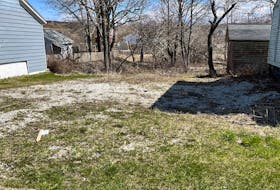 This vacant lot between two houses on Victoria Roa in Whitney Pier is among the properties up for tax sale this week in Cape Breton Regional Municipality. BARB SWEET/CAPE BRETON POST