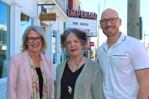 The provincial government is investing $1.16 million in the first phase of renovations at the Mermaid Theatre in Windsor. Taking part in the April 23 funding announcement were, from left, Hants West MLA Melissa Sheehy-Richard, co-founder Saralee Lewis and executive director Danny Everson.
Jason Malloy