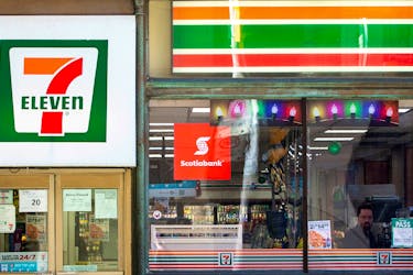 A 7-Eleven storefront in Toronto, Ontario, Canada December 13, 2021. 