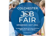 The Colchester Job Fair, hosted by Futureworx, is coming to town on Wednesday, May 1 from 1 p.m. to 4 p.m. at the Rath Eastlink Community Centre