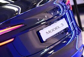 Tesla's Model 3 is displayed during an event a day ahead of the official opening of the 2023 Munich Auto Show IAA Mobility, in Munich, Germany, September 4, 2023.