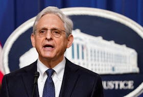 U.S. Attorney General Merrick Garland speaks to reporters during a brief news conference at the Justice Department in Washington, U.S., May 4, 2023.
