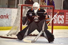 Cape Breton West Islanders goaltender Jake Poirier of Cheticamp will participate in the annual Quebec Maritimes Junior Hockey League Cup in Boisbriand, Que., this week. The showcase tournament brings the top 15-year-old players from Quebec and the Atlantic provinces together, forming six teams. The players will have an opportunity to perform in front of QMJHL scouts. JEREMY FRASER/CAPE BRETON POST