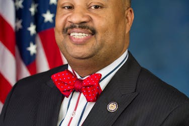 Democratic U.S. Rep. Donald Payne Jr. from New Jersey, running for re-election to the U.S. House of Representatives in the 2022 U.S. midterm elections, appears in an undated handout photo provided October 11, 2022.  U.S House of Representatives/Handout via