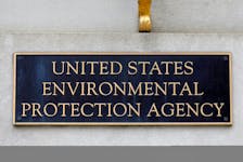 Signage is seen at the headquarters of the United States Environmental Protection Agency (EPA) in Washington, D.C., U.S., May 10, 2021.