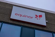 The logo of Equinor is set up at the entrance of a building at Western Europe's largest liquefied natural gas plant Hammerfest LNG in Hammerfest, Norway, March 14, 2024.
