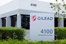 Gilead Sciences  is seen during the outbreak of the coronavirus disease (COVID-19), in Oceanside, California, U.S., April 29, 2020.