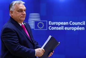 Hungary's Prime Minister Viktor Orban attends a European Union leaders summit, in Brussels, Belgium December 14, 2023.