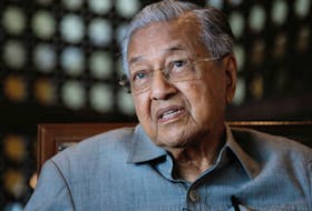 Former Malaysian Prime Minister Mahathir Mohamad speaks during an interview with Reuters in Putrajaya, Malaysia November 8, 2022.