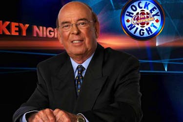 CBC photo - Bob Cole has been a fixture on CBC’s Hockey Night in Canada for 50 years, part of what Robin Short says is the Holy Trinity of hockey broadcasters — Cole, Foster Hewitt and Danny Gallivan.