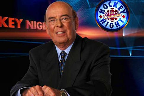 CBC photo - Bob Cole has been a fixture on CBC’s Hockey Night in Canada for 50 years, part of what Robin Short says is the Holy Trinity of hockey broadcasters — Cole, Foster Hewitt and Danny Gallivan.